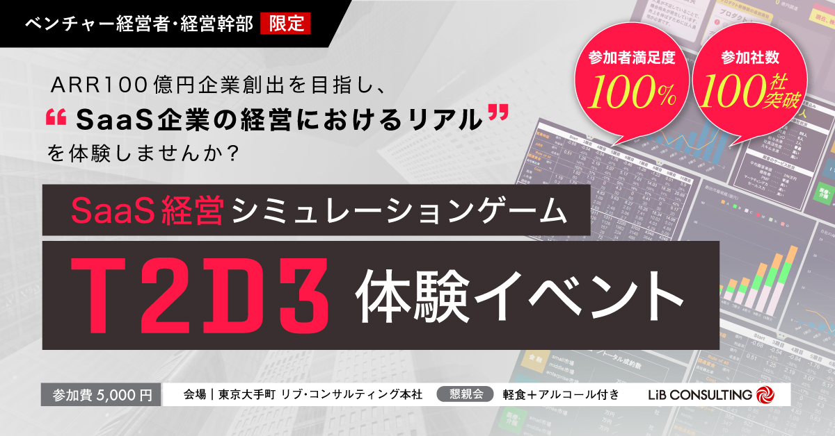 SaaS経営シミュレーションゲーム「T2D3」体験イベント