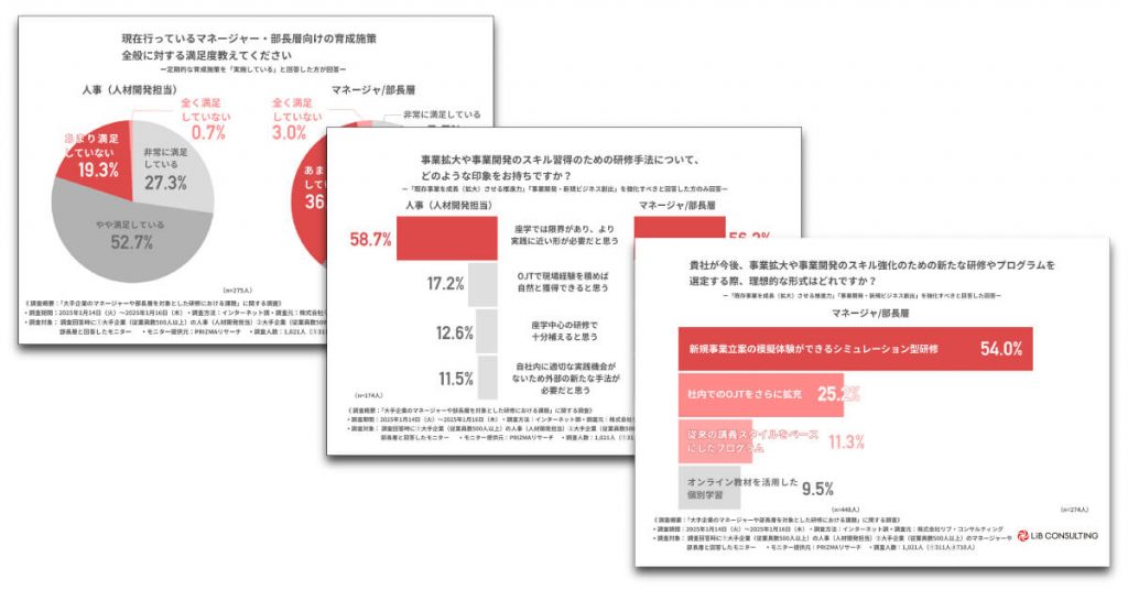 「大手企業における幹部育成」に関する調査資料